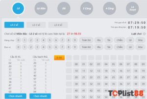 1 điểm lô bao nhiêu tiền