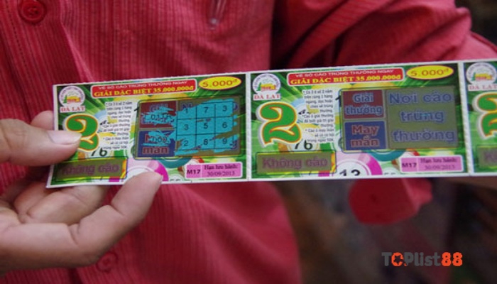 vé số cào trúng thật không